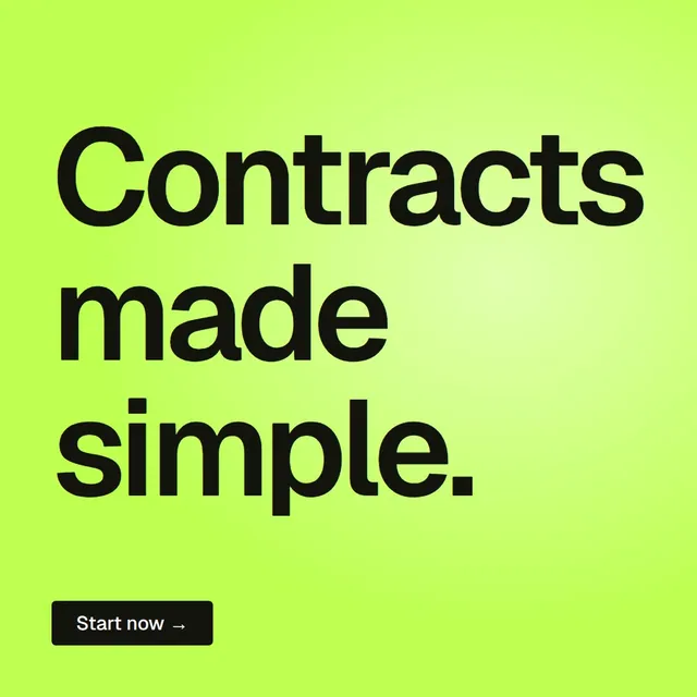 Video for contracts.io: "Contracts made simple.". Doc motion loop, 6.0 s, light palette.