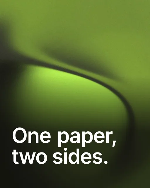 Video for contracts.io: "One paper, two sides.". Shader loop, 6.0 s, dark palette.