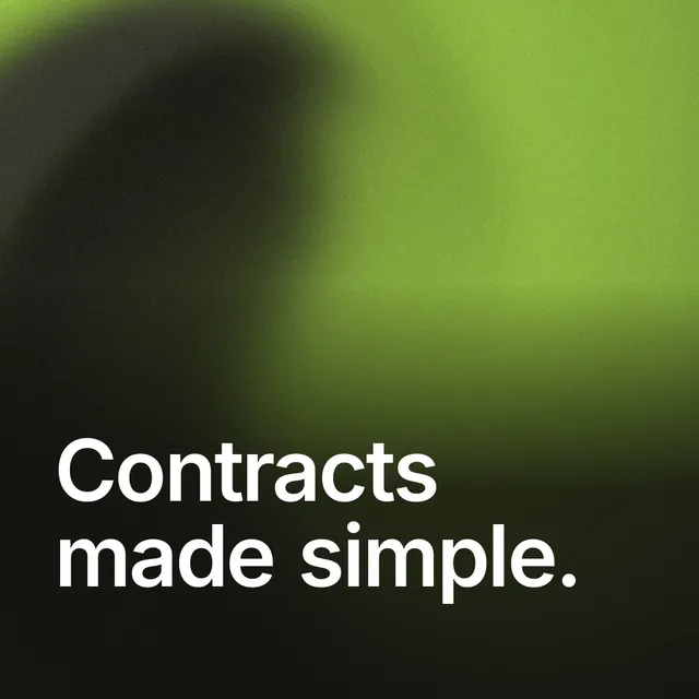 Video for contracts.io: "Contracts made simple.". Shader loop, 6.0 s, dark palette.