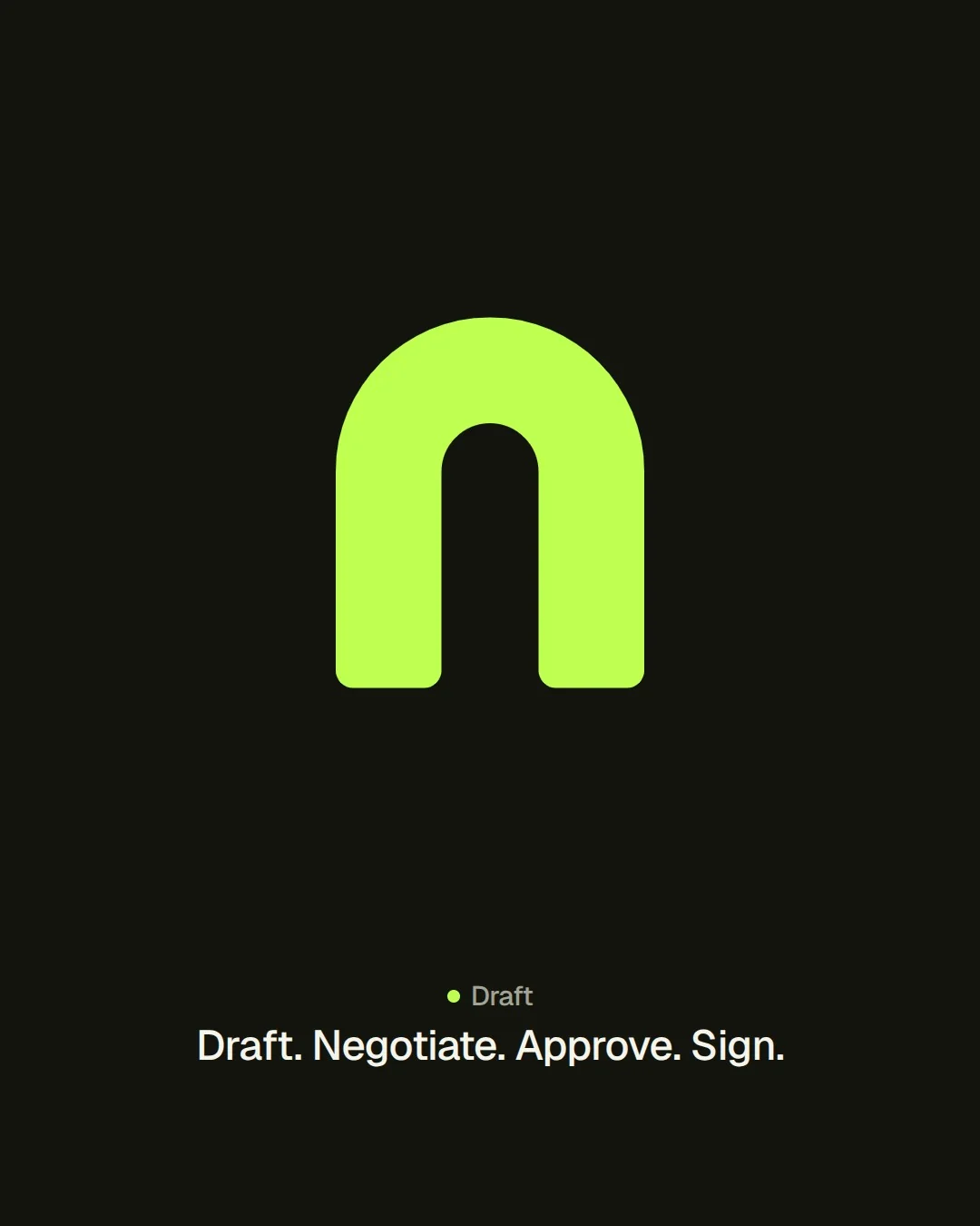 Video for contracts.io. Agent logo motion, 6.0 s, dark palette.