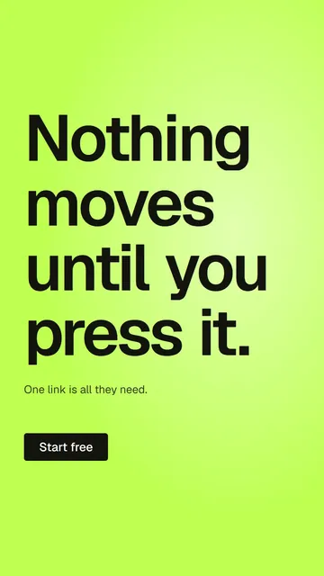 Video for contracts.io: "Nothing moves until you press it.". Doc motion loop, 8.0 s, light palette.