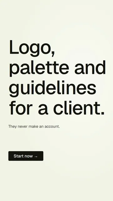 Video for contracts.io: "Logo, palette and guidelines for a client.". Doc motion loop, 6.0 s, light palette.