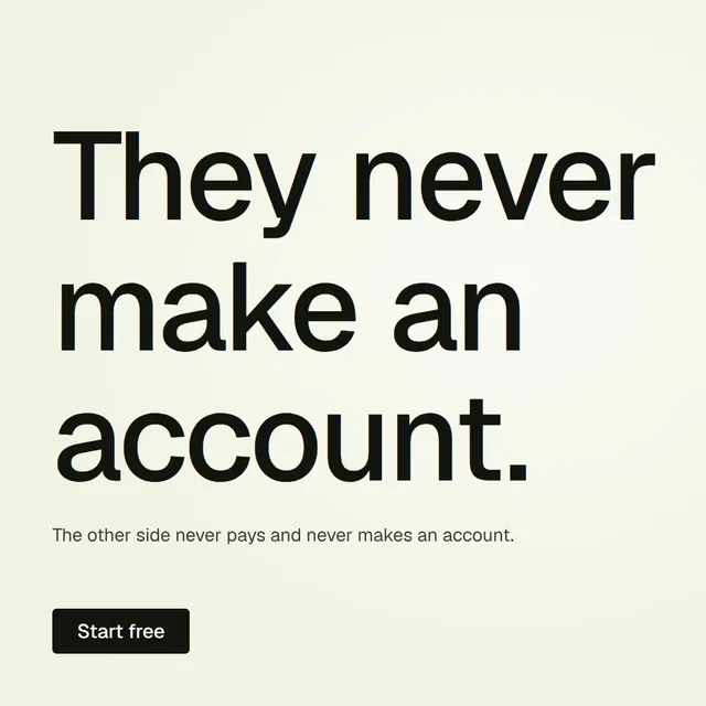 Video for contracts.io: "They never make an account.". Doc motion loop, 6.0 s, light palette.