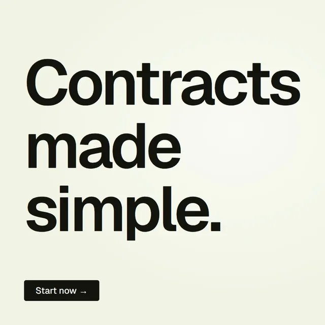 Video for contracts.io: "Contracts made simple.". Doc motion loop, 6.0 s, light palette.