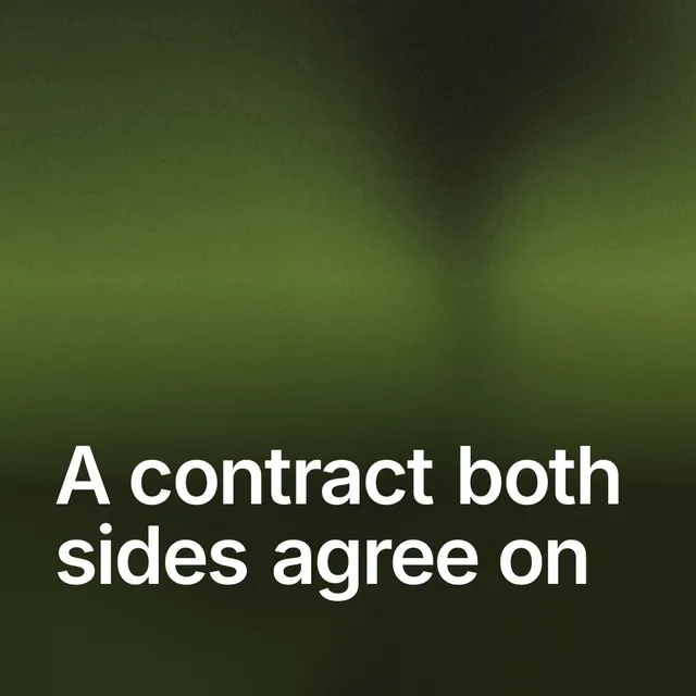 Video for contracts.io: "A contract both sides agree on". Shader loop, 6.0 s, dark palette.