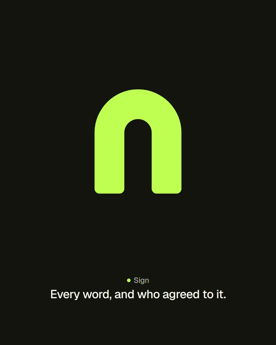 Video for contracts.io. Agent logo motion, 6.0 s, dark palette.