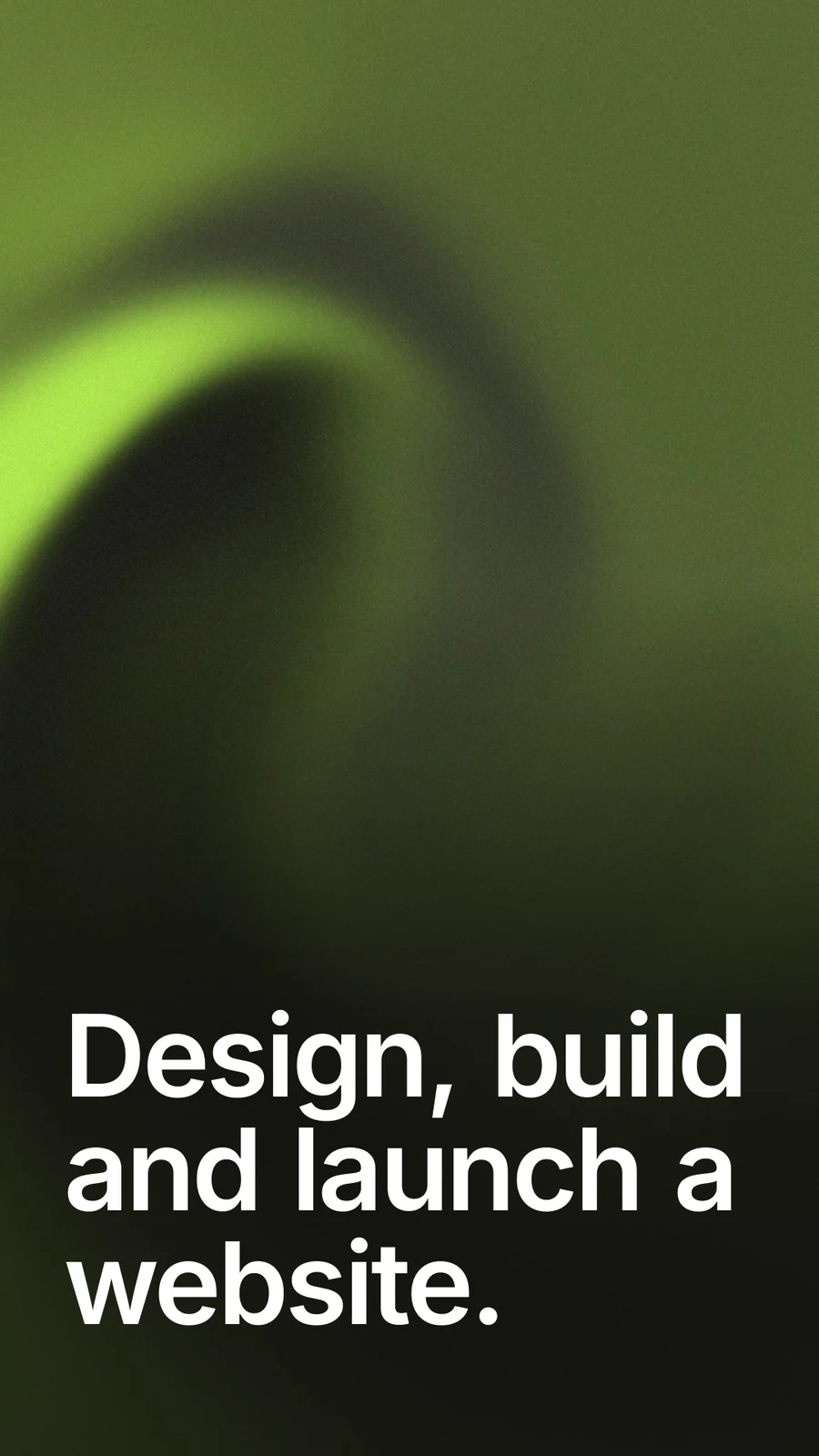 Video for contracts.io: "Design, build and launch a website.". Shader loop, 6.0 s, dark palette.