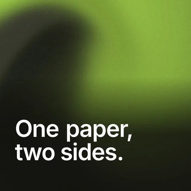 Video for contracts.io: "One paper, two sides.". Shader loop, 6.0 s, dark palette.
