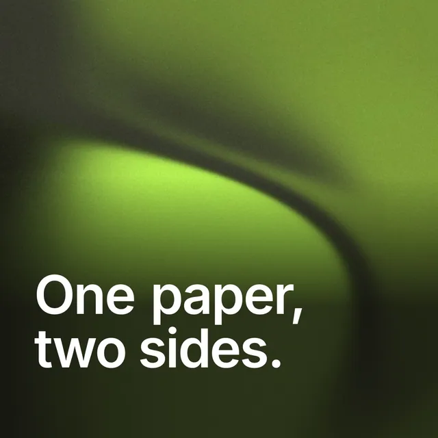 Video for contracts.io: "One paper, two sides.". Shader loop, 6.0 s, dark palette.