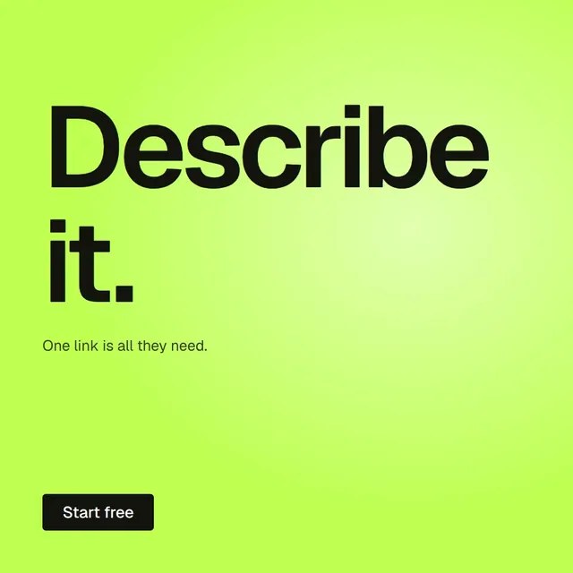 Video for contracts.io: "Describe it.". Doc motion loop, 8.0 s, light palette.