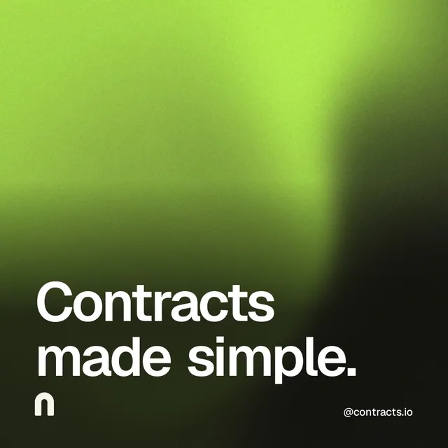 Video for contracts.io: "Contracts made simple.". Shader loop, 6.0 s, dark palette.