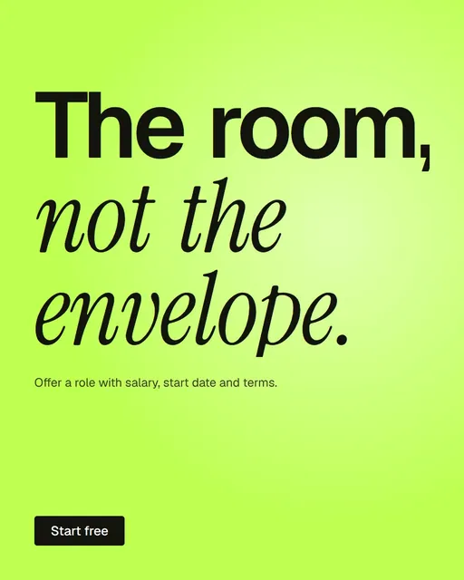 Video for contracts.io: "The room, not the envelope.". Doc motion loop, 8.0 s, light palette.