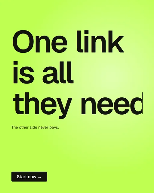 Video for contracts.io: "One link is all they need.". Doc motion loop, 8.0 s, light palette.