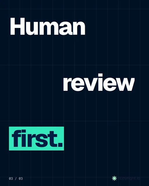 Video for copyright.io: "The UK has no DMCA. Takedowns still work.". Kinetic type grid, 6.0 s, dark palette.