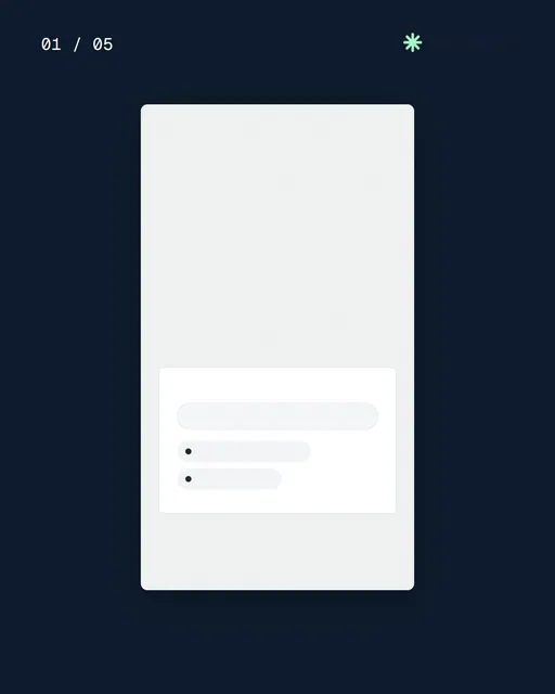 Video for copyright.io. Ad flipbook, 7.5 s, dark palette.
