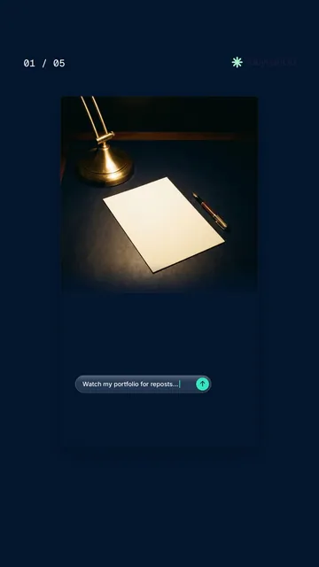 Video for copyright.io. Ad flipbook, 7.5 s, dark palette.