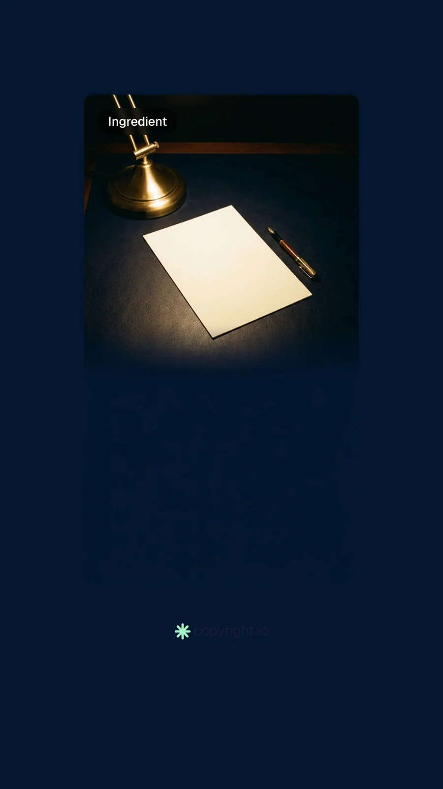 Video for copyright.io: "Continuous protection for creator content.". Before after wipe, 6.0 s, dark palette.