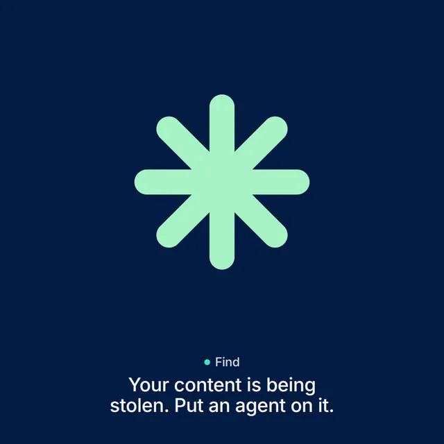 Video for copyright.io. Agent logo motion, 6.0 s, dark palette.
