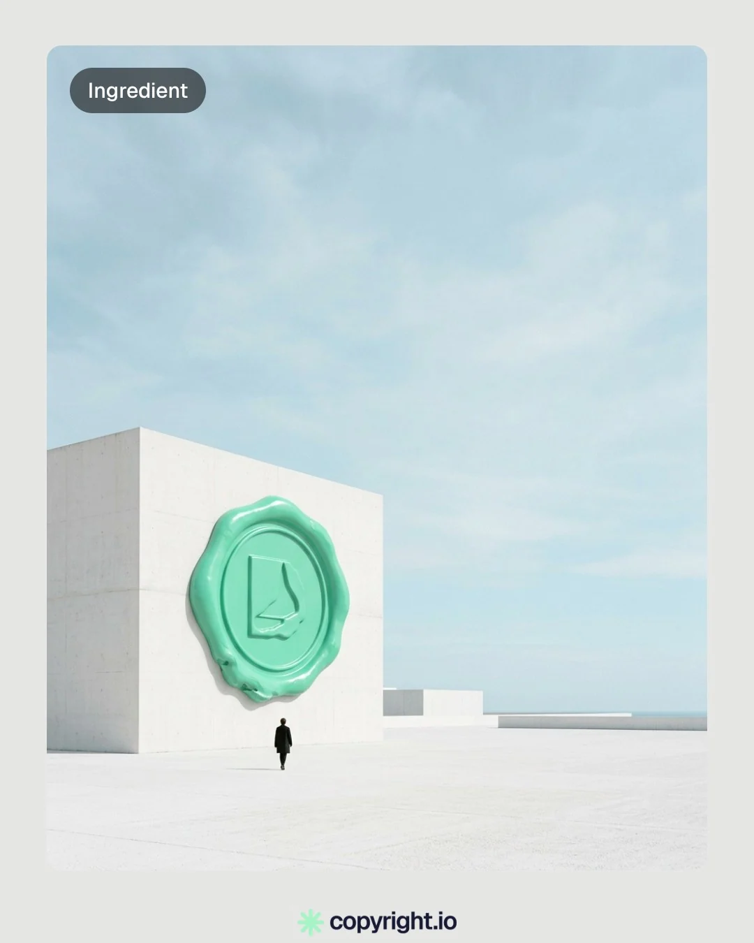 Video for copyright.io: "There is no 10-second rule. There never was.". Before after wipe, 6.0 s, light palette.