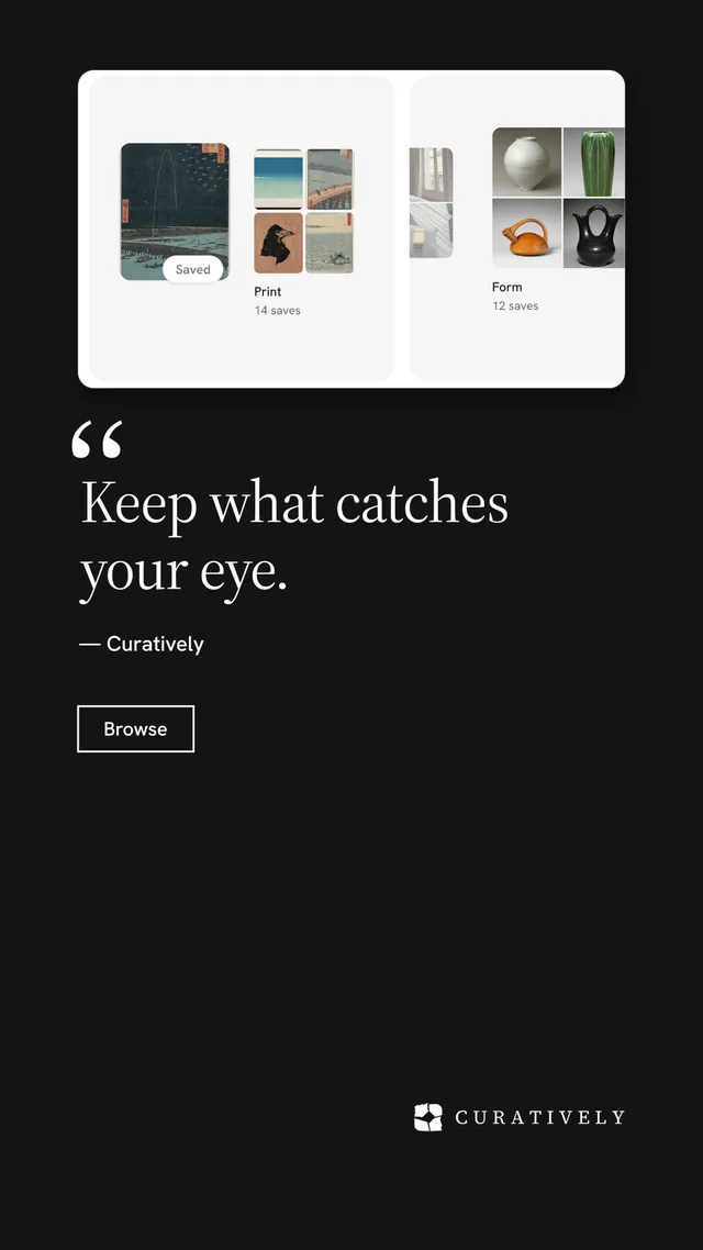 Instagram story for Curatively: "Point your AI at a vault." Editorial style, quote layout, dark palette in black, white, grey.