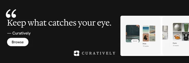 X header for Curatively: "Point your AI at a vault." Photo poster style, quote layout, dark palette in black, white, grey.