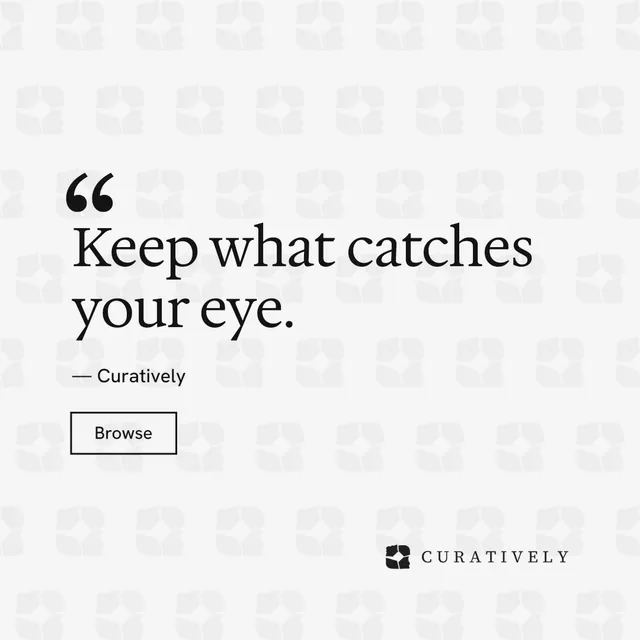 Instagram post for Curatively: "Point your AI at a vault." Editorial style, quote layout, light palette in white.