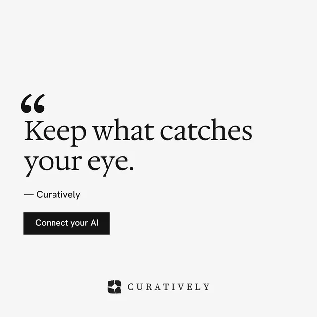 Instagram post for Curatively: "Private until you choose." Swiss style, quote layout, light palette in white.