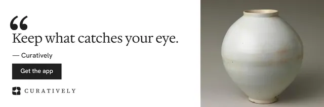 X header for Curatively: "Private until you choose." Swiss style, quote layout, light palette in white, grey.