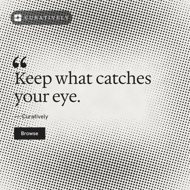 Instagram post for Curatively: "Point your AI at a vault." Swiss style, quote layout, light palette in grey, white.