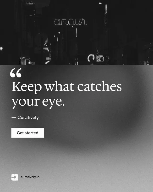 Instagram portrait post for Curatively: "Point your AI at a vault." Swiss style, quote layout, dark palette in black, grey.