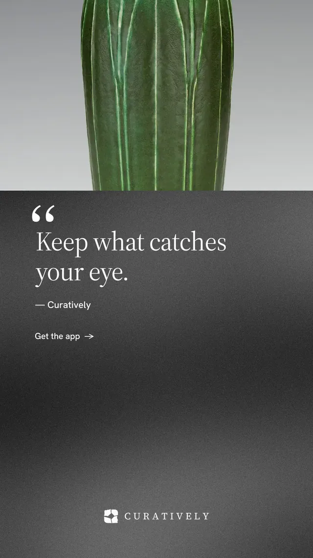 Instagram story for Curatively: "Find it by colour." Minimal luxury style, quote layout, dark palette in grey, black.