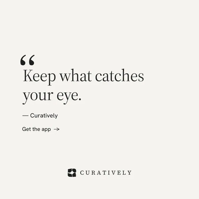 Instagram post for Curatively: "Private until you choose." Minimal luxury style, quote layout, light palette in white.