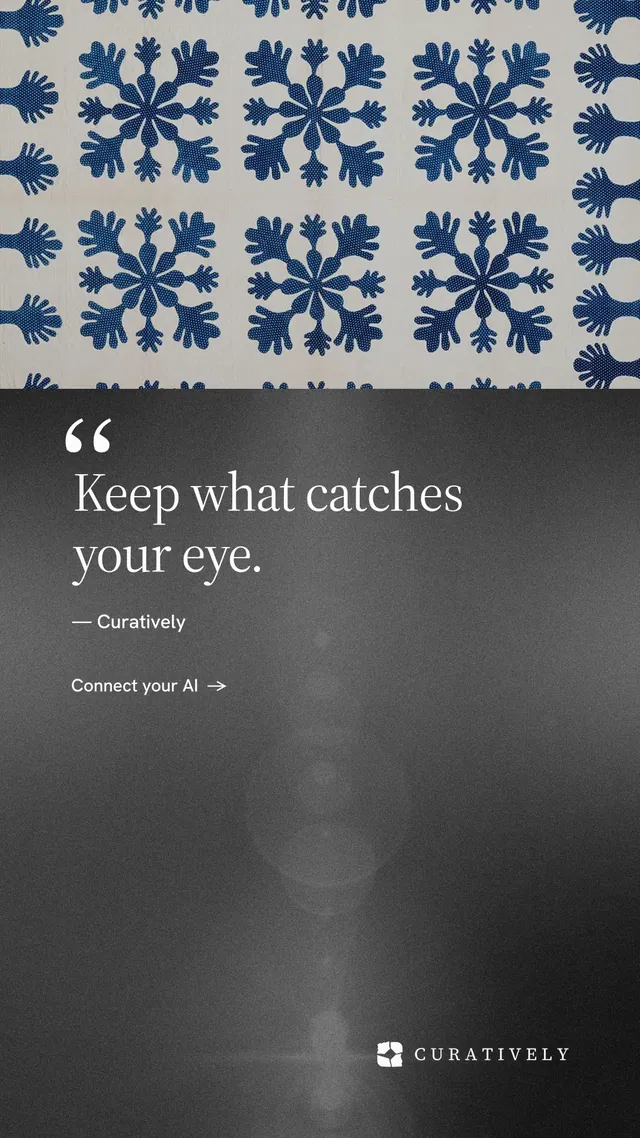 Instagram story for Curatively: "Find it by colour." Minimal luxury style, quote layout, dark palette in grey, black.