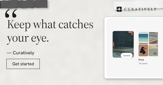Social ad for Curatively: "Point your AI at a vault." Editorial style, quote layout, light palette in white, grey.