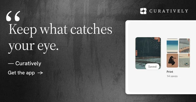 Social ad for Curatively: "Point your AI at a vault." Minimal luxury style, quote layout, dark palette in grey, white, black.