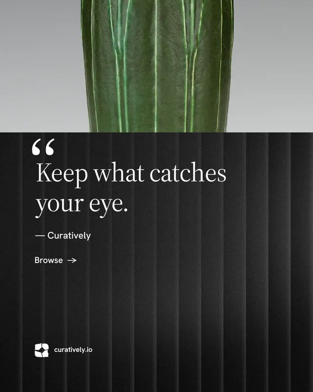 Instagram portrait post for Curatively: "Private until you choose." Minimal luxury style, quote layout, dark palette in black, grey.