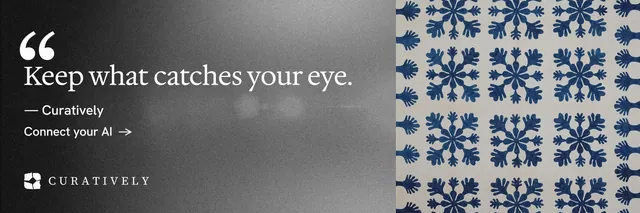 X header for Curatively: "Private until you choose." Minimal luxury style, quote layout, light palette in grey, black.