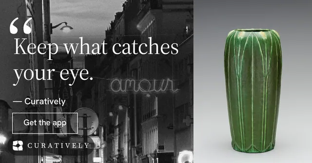 Social ad for Curatively: "All of it, in one grid." Editorial style, quote layout, dark palette in grey, black.