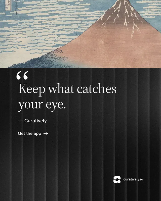 Instagram portrait post for Curatively: "Point your AI at a vault." Minimal luxury style, quote layout, dark palette in grey, black.