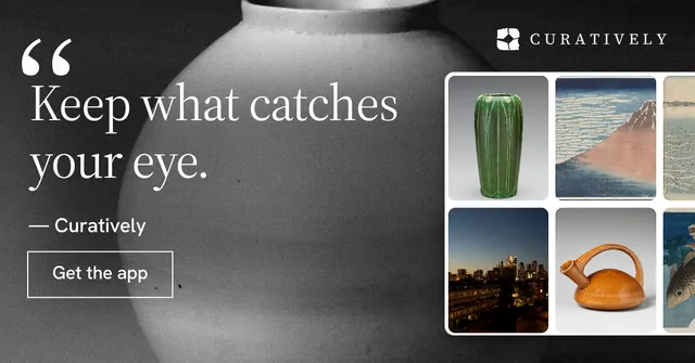 Social ad for Curatively: "Then build from it." Editorial style, quote layout, dark palette in grey, black.