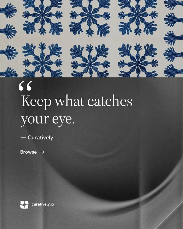 Instagram portrait post for Curatively: "Private until you choose." Minimal luxury style, quote layout, dark palette in grey, black.