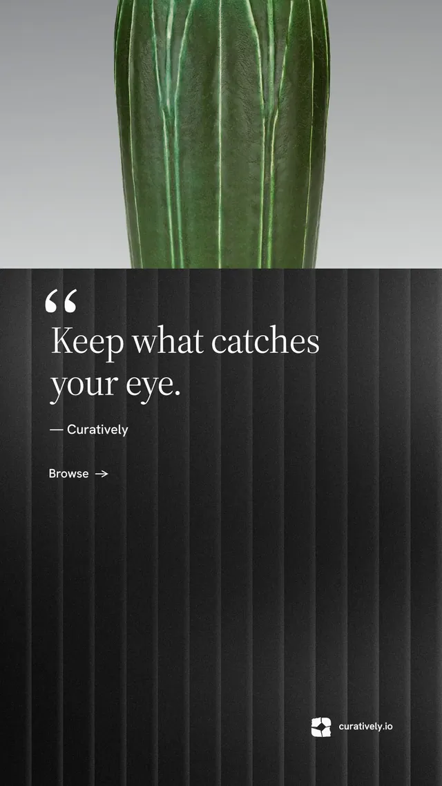 Instagram story for Curatively: "Then build from it." Minimal luxury style, quote layout, dark palette in black, grey.