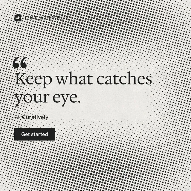 Instagram post for Curatively: "Point your AI at a vault." Swiss style, quote layout, light palette in grey, white.