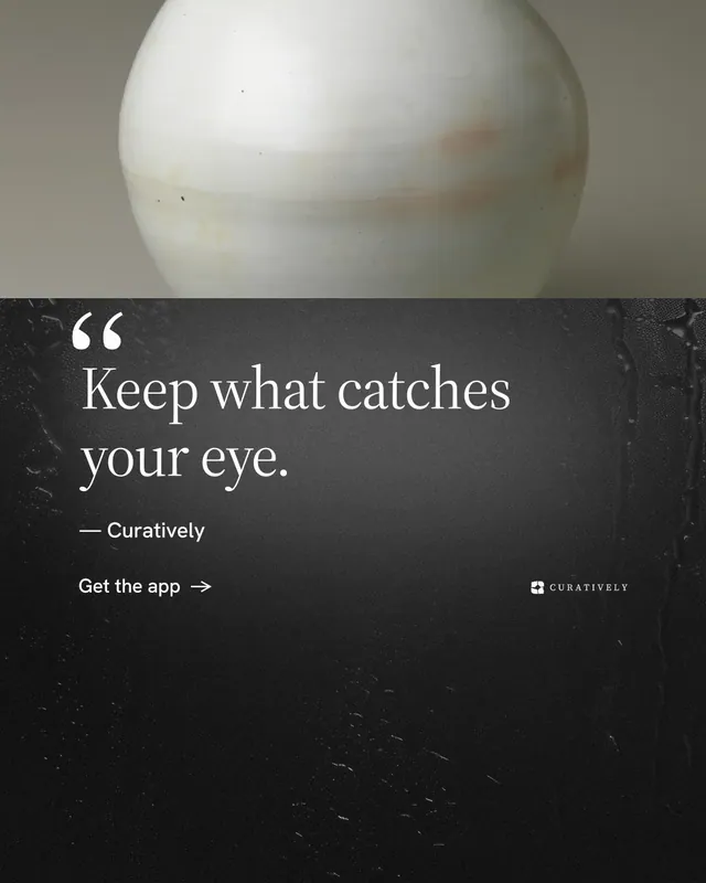 Instagram portrait post for Curatively: "All of it, in one grid." Minimal luxury style, quote layout, dark palette in black, grey.