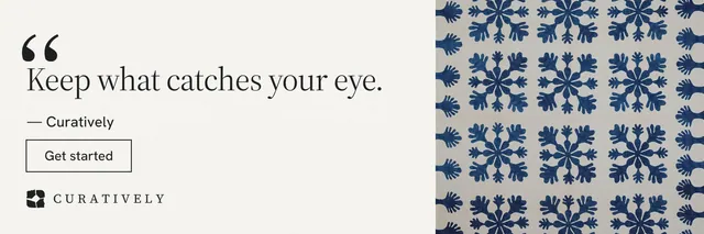 X header for Curatively: "Point your AI at a vault." Editorial style, quote layout, light palette in white, grey.