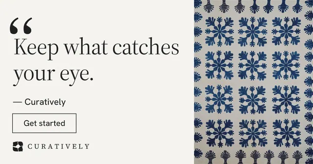 Social ad for Curatively: "Point your AI at a vault." Editorial style, quote layout, light palette in white, grey.