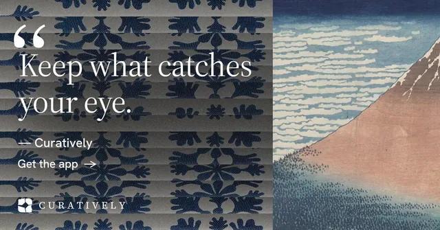 Social ad for Curatively: "Private until you choose." Minimal luxury style, quote layout, dark palette in grey, blue.