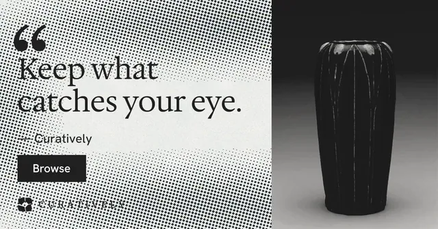 Social ad for Curatively: "All of it, in one grid." Swiss style, quote layout, light palette in grey, black, white.
