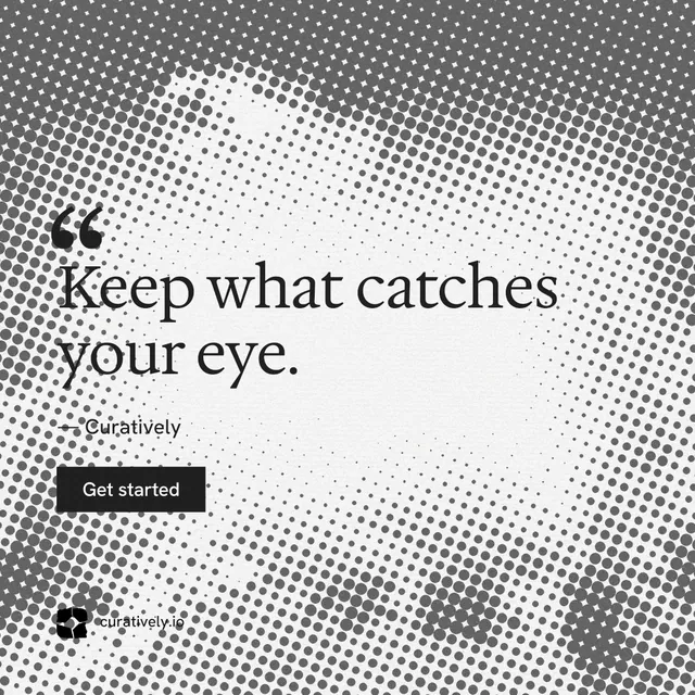 Instagram post for Curatively: "Point your AI at a vault." Retro print style, quote layout, light palette in grey, white.