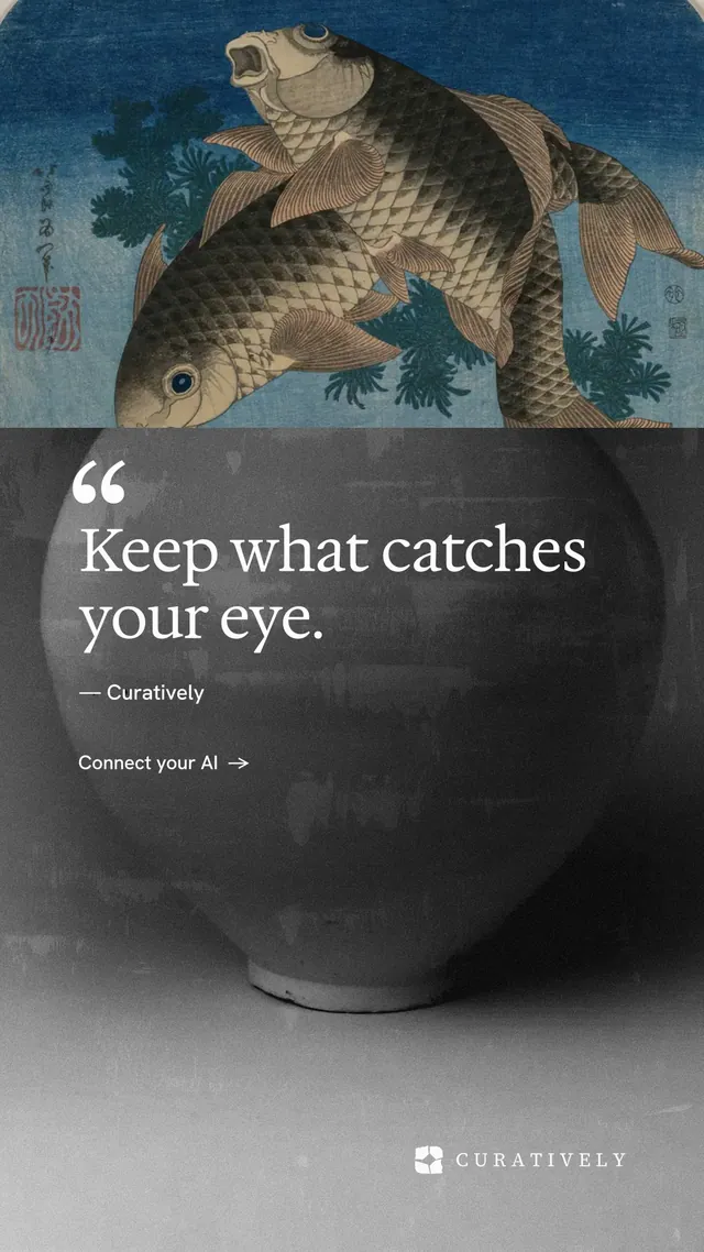 Instagram story for Curatively: "Find it by colour." Minimal luxury style, quote layout, dark palette in grey, black, blue.
